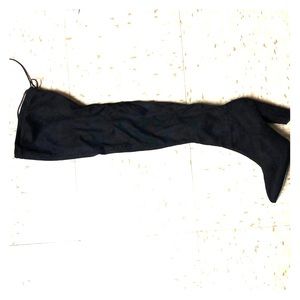 Black knee high boots